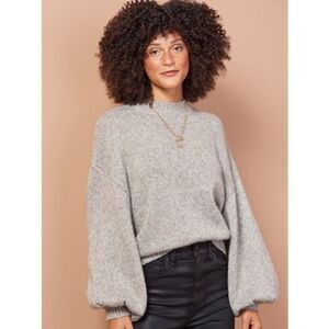 BB Dakota Steve Madden Tried To Warm You Pullover Metallic Knit Sweater